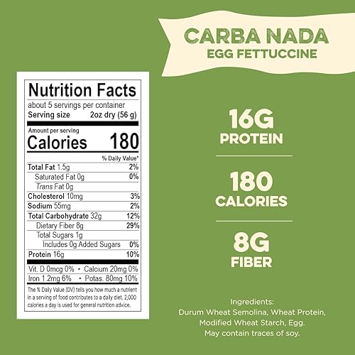 image for Al Dente Carba-Nada Variety Pack – Lower Carb, High Protein Pasta. I