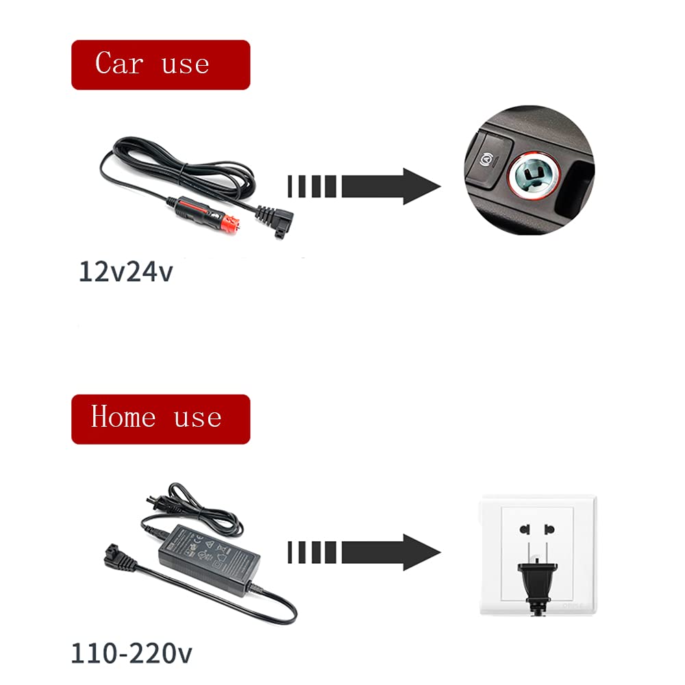 XIAOLIN Lodówka Samochodowa Przenośny Zamrażarka 30l 12 / 24v Dc I 220v Ac, Lodówka Sprężarki Do Samochodu, Rv, Ciężarówka, Van, Camping And Home