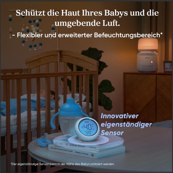 Levoit Smart Verdunstungsluftbefeuchter für Baby, Schlafzimmer, 3,8 L – Ansicht 3