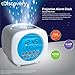 Discovery Kids Color Changing Digital Star Projection LCD Alarm Clock w/ Built-in Sound Machine, Nature Recordings for Sleep, Galaxy Display On Ceiling/Walls, Volume Control, Requires 3 