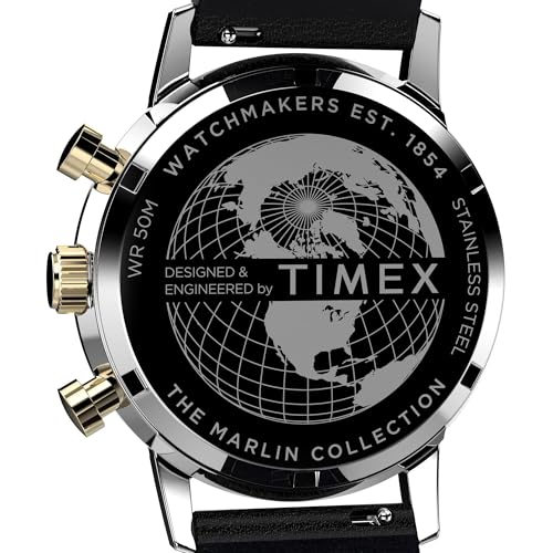 Image of TIMEX Marlin Black Round Dial Analog Men Watch - TWEG26715