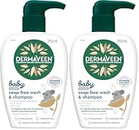 Dermaveen Baby Calmexa Soap Free Wash and Shampoo 250 ml, Light Foaming Wash For Hair And Body, Dermatologically Tested To Be Gentle, Cleanses And Protects Baby’s Delicate Skin, Hair And Scalp