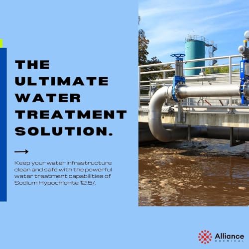 Image of Alliance Chemical Sodium Hypochlorite Solution 12.5% - 5 Gallon Pail - High Purity Sodium Hypo Chloride for Pool Cleaning & Water Treatment