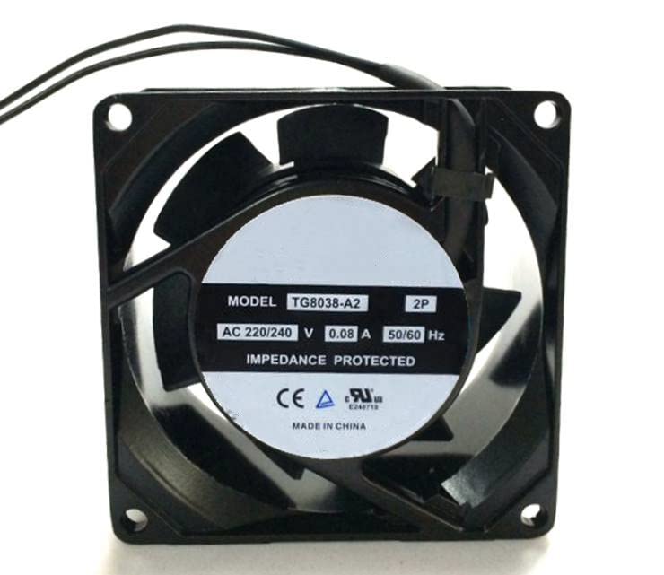 Ventilador 8038 220V para evitar sobrecalentamiento en sistemas y motores industriales