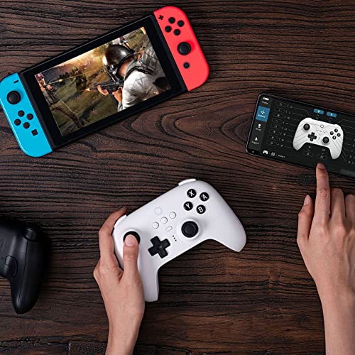 Hiborth Controlador de jogo 8BitDo Sensível de seis eixos Joystick de jogo sem fio ergonômico compat