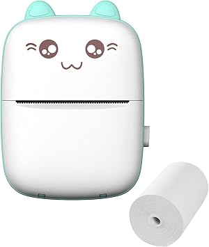 Amazon.com: Mini impresora, sin tinta, compatible con Bluetooth, portátil,  bolsillo, mini impresora térmica para estudio, color blanco, azul, 4.3 in x  3.1 in x 1.4 in : Productos de Oficina