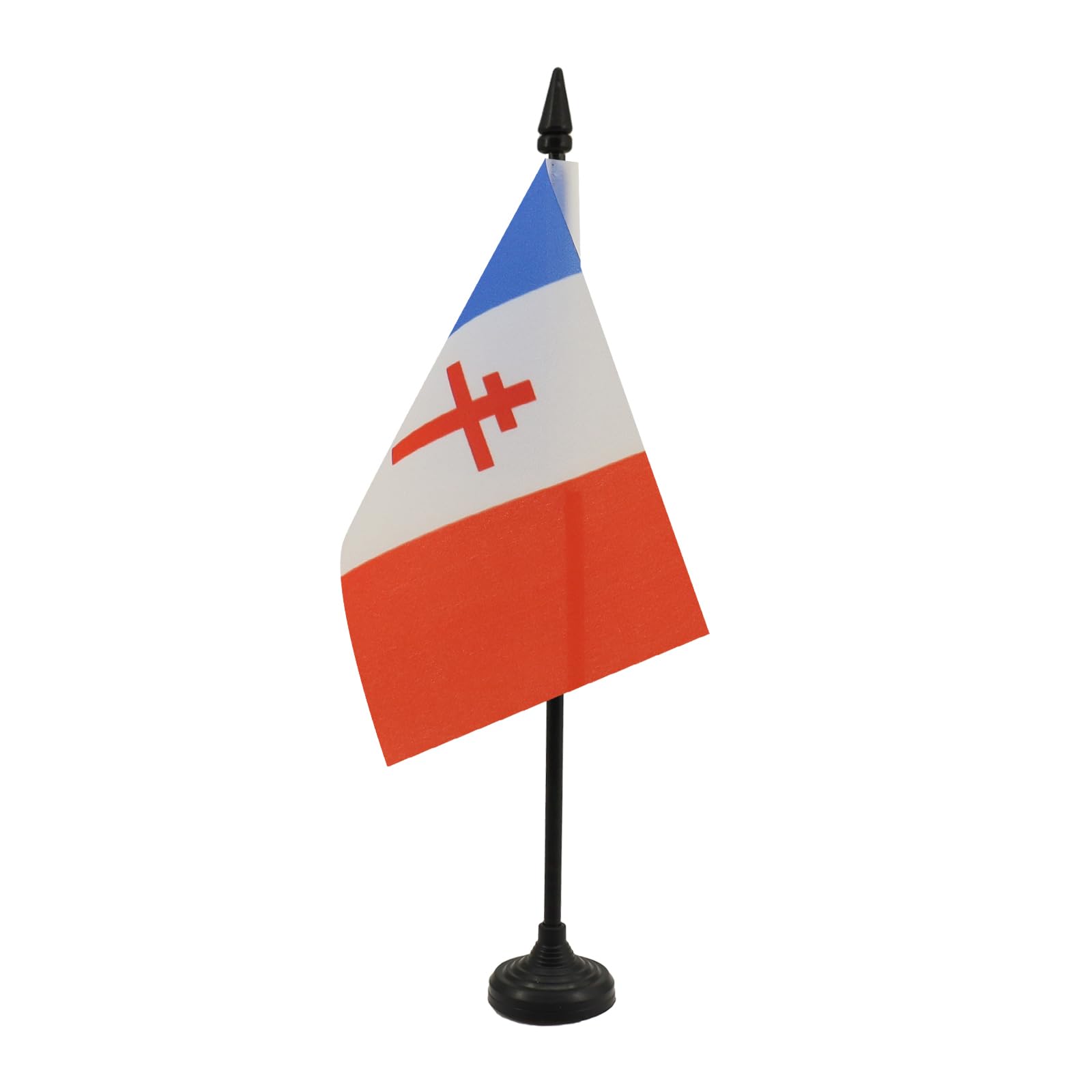 Drapeau de table Maroc 21x14 cm Hampe et socle en plastique noir - AZ FLAG