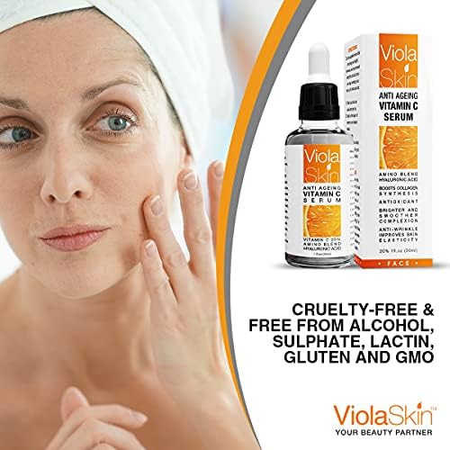 Vitamin C Serum For Face with Hyaluronic Acid Serum - Anti Ageing & Anti Wrinkle Serum - Customers Call It A Face Lift without the needles! This Vitamin C Serum Will Plump, Hydrate & Brighten. Skin Care to Over 500,000+ Happy Face Serum