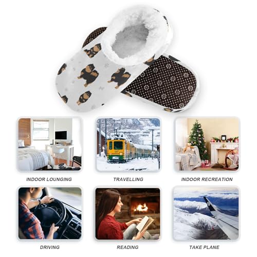 House Slippers Fuzzy Memory Foam Soft Slipper Socks for Woman Men4