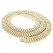 14K Gold Plated 4 ROW Simulated Clear Diamond Iced Out Necklace, 36 inches