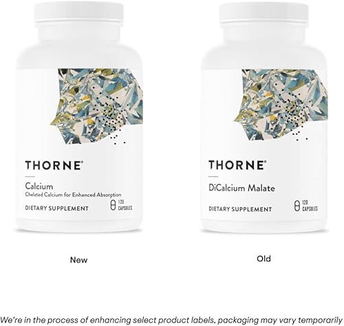 Miniatura 3 de Thorne - Malato de dicalcio - Suplemento de calcio concentrado con DimaCal para soporte de densidad ósea - 120 cápsulas
