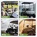 Flwgst 2PACK Waterproof Golf Cart Touchscreen Cover-Clear See-Through & Touchable, Evolution Golf Cart Accessories, Oxford Fabric with Drawstring, Sun/UV & Dust Protection,11