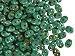 Czech Glass Super Duo 2-Hole Seed Beads 5.5x3.5mm Opaque Turquoise Picasso (8g)