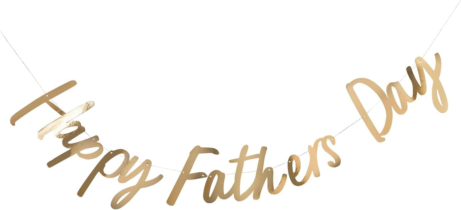 Father’s Day Banner Decoration – Hanging Garland Party Decor for Dad Celebration (Happy Father's Day)