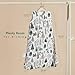 TILLYOU Baby Sleep Sack 6-12 Months, 2.5TOG Winter Cotton Sleeping Sack with 2-Way Zipper, Soft and Warm, Green forests