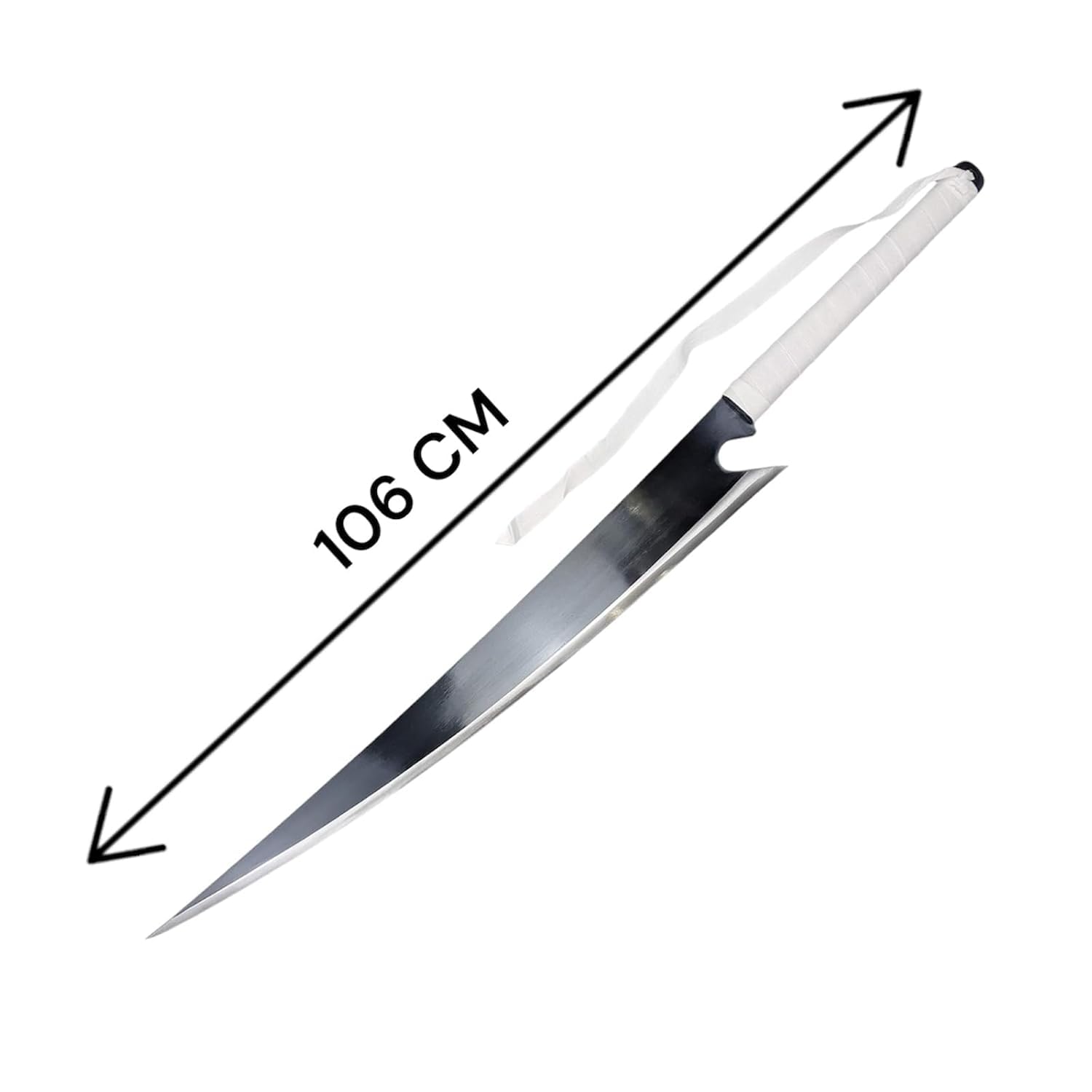 Kurosaki Ichigo’s Zangetsu Shikai Sword – 42 Inch Black Blade | Bleach Anime Cosplay Katana Replica | Ichigo Sword Collectible for Fans