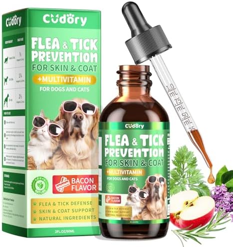 Oral Flea & Tick Prevention for Dogs and Cats, Natural Flea and T...