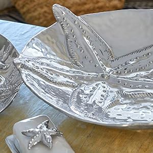 MARIPOSA Starfish Large Serving Bowl One Size Silver