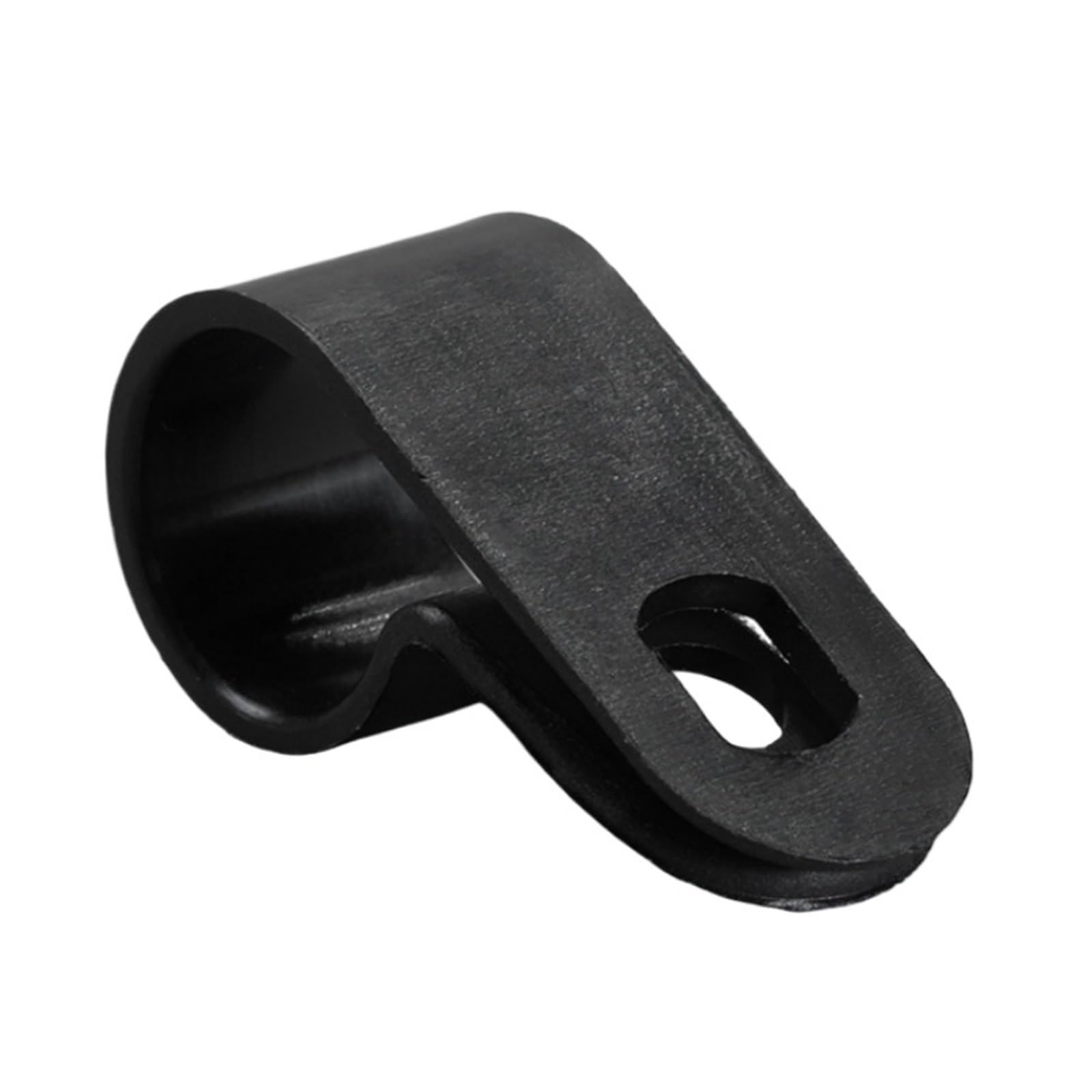 Kabelklammern, 100 stücke Schwarz P Stil Montage Kabel Klemme Kunststoff Nylon Isolation Schraube Fixiert Draht Halter Kabel Clips Manager(12.7mm)