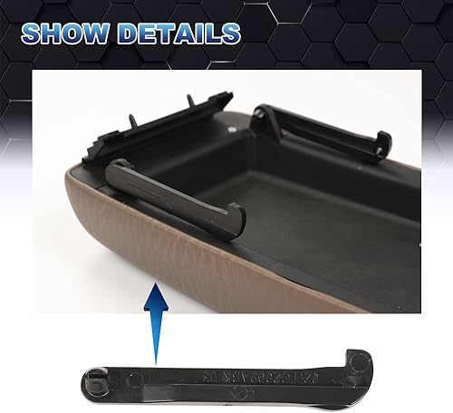 Miniatura 65 de PIT66 Tapa de consola central compatible con Hyundai Sonata 2015-2019, color gris