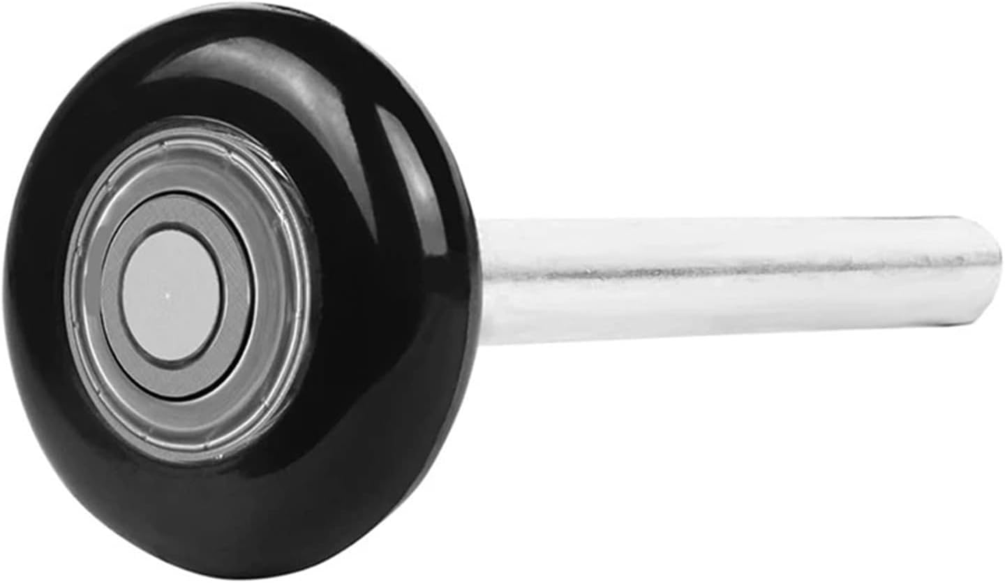 10pc Black 2Inch Nylon Garage Door Roller 4Inch Stem, Use 6200-2RS Double Seals Precision Bearings