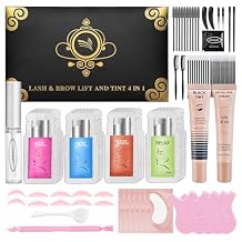 Lash Lift and Color Kit, Eyelash Perm with Lash Curls & Vibrant Black Color, Achieve Salon-Quality Results for Women Beginner Use
