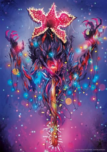 Image of Buffalo Games - Stranger Things Demogorgon Lights 500 Piece Jigsaw Puzzle Colorful Puzzle for Adults - Precision-Cut Pieces, Beautiful Artwork, and Hours of Relaxing Fun