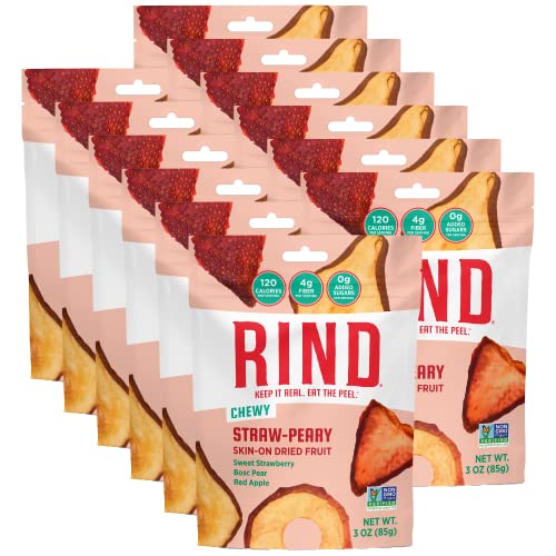 RIND Snacks | Straw-Peary | Strawberry, Apple & Pear | Dried Fruit Superfood | Chewy Snack | No Sugar Added | All Natural | High in Fiber | Gluten Free | Vegan | Paleo | Fruit Snacks | 3 oz | 12 Pack image 5