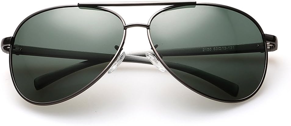 YoSo Military Polarized Sunglasses For Men, 100% UV Protection,Dark Green Lens/ Gun Grey Frame