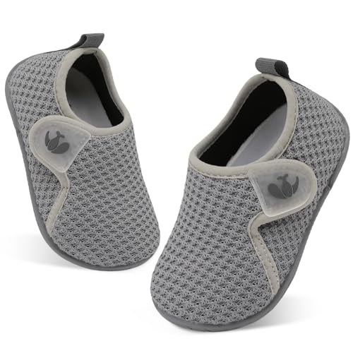 Image of FEETCITY Toddler Walking Shoes Slip On Toddler Shoes Boys Girls Kids Sports Sneakers Casual School Shoes Barefoot Shoes