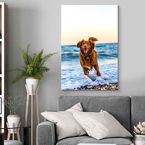 NWT Custom Canvas Prints with Your Photos for Pet/Animal, Personalized Canvas Pictures for Wall to Print Framed 24x16 inches - Image 5
