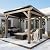 8x6 FT Cedar Wood BBQ Grill Gazebo with Hardtop Steel Sloping Roof, Wooden Outdoor Gazebo Pergola with 2 Side Storage Shelves for Barbecue, Garden, Deck, Backyard