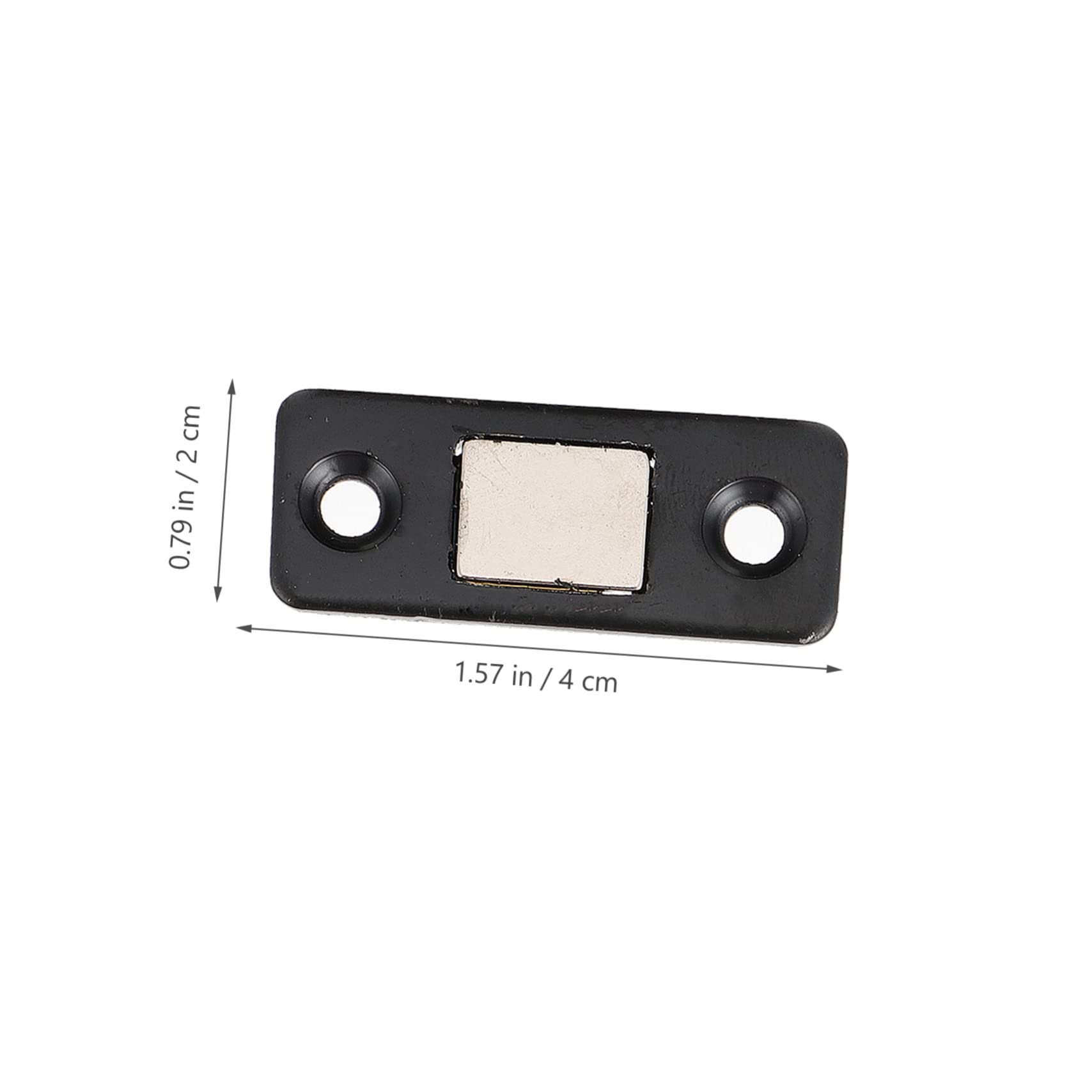 STOBOK 12 Piezas Imán Invisible Cerradura De Puerta Magnética Cierre De Armario Imanes Invisibles para Puertas De Armarios Muebles Imán del Cajón Ángulo Recto Hebilla Magnética Acero