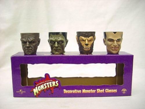 Universal Studios Monsters Decorative Shot Glasses Set of 4