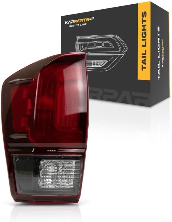 KarParts360 For Toyota Tacoma Tail Light Assembly 2016 17 18 2019 Driver Side Red Lens DOT Certified | TO2800203 | 81560-04181