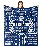 fifbird Regalo Hermano, regalos para hermana en español, regalos de cumpleaños/graduación/Navidad Hermano, regalos para Hermano Manta, grandes regalos manta de 80 x 60 pulgadas