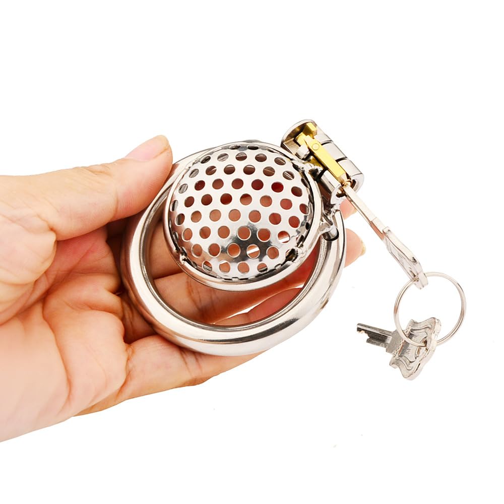 Cage d'exercice de Loisir, Acier Inoxydable, 3 Anneaux de Taille, 45mm - B-561-