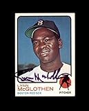 Lynn McGlothen Signed 1973 Topps Boston Red Sox Autograph