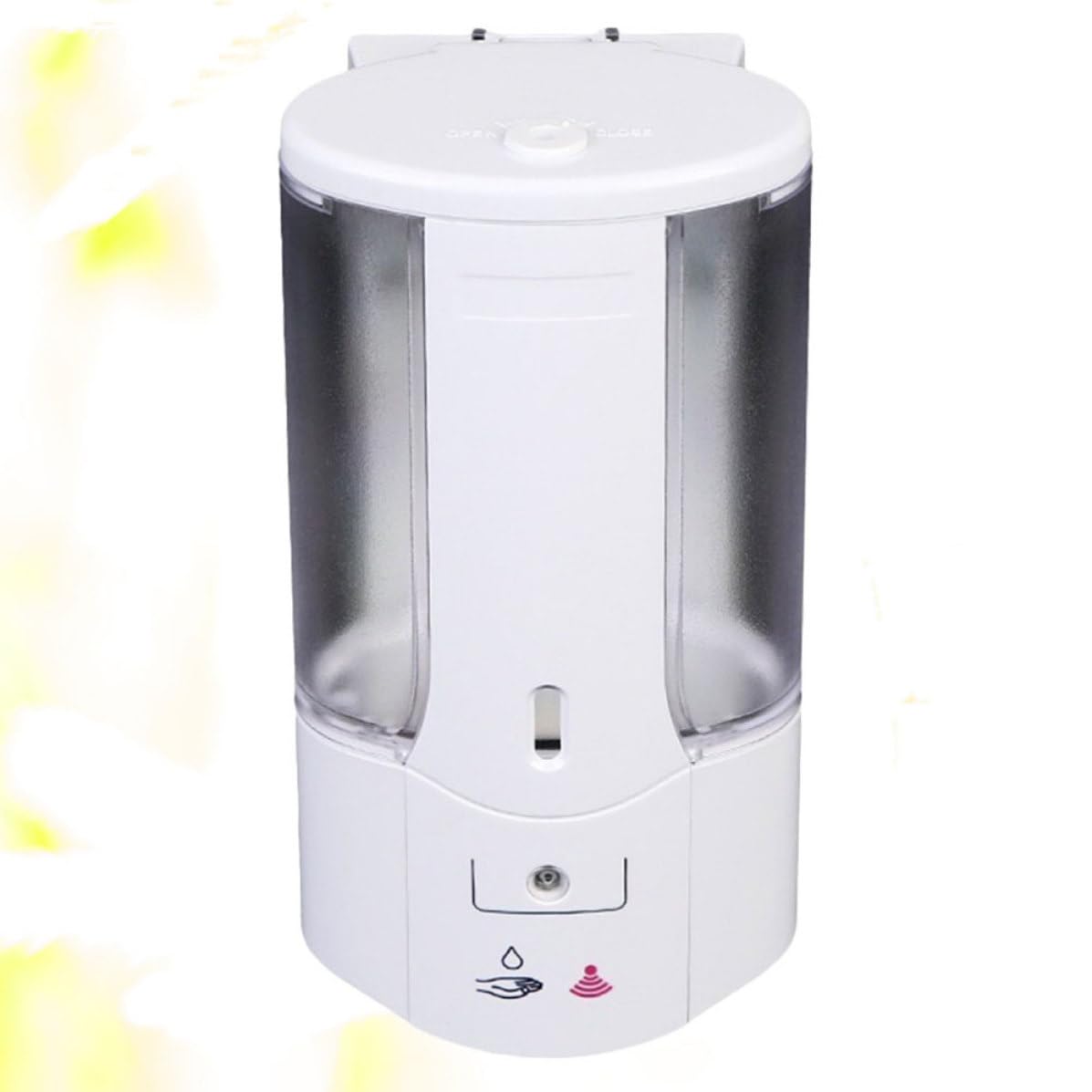 STOBAZA Dispensador Automático de Jabón Líquido Colgante Abs Sensor Infrarrojo, Capacidad 400ml, Carcasa para Uso en Hotel y Hogar