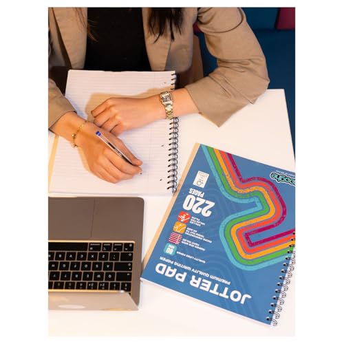 Carnet A4 ligné à spirales indispensable pour révisions et cours - 8