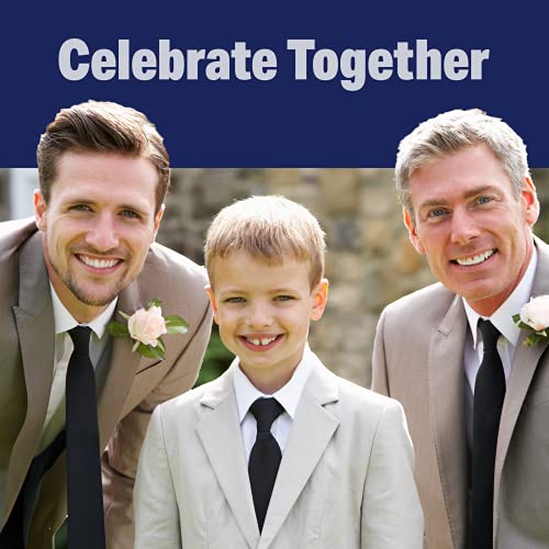 Luther Pike Seattle 8525843957 Handmade Clip On Ties For Boys Woven Black Ties: thumb #8