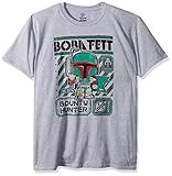 Funko Unisex-Adult's POP Tees: Star Wars-Boba Fett Bounty Hunter, gray, Extra Small