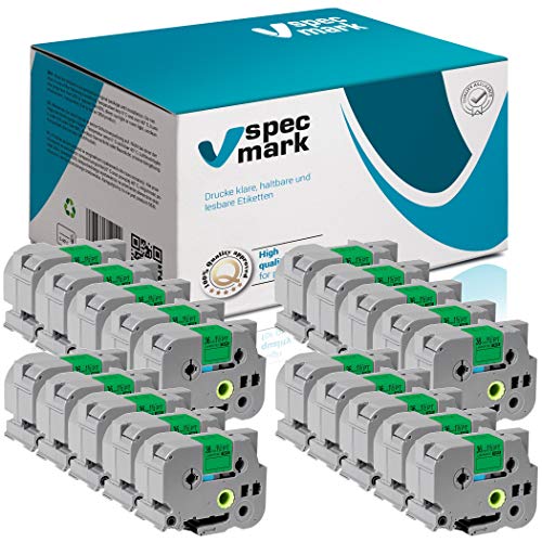 Ruban TZe-761 36mm noir sur vert compatible Brother PT P-touch AZe-761 EZe-761 TZ-761