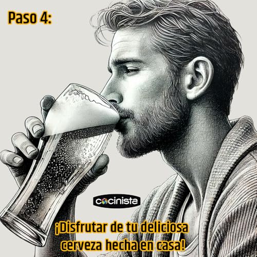 Miniatura 5 de Cocinista Kit Para Hacer Cerveza En Casa 30l Con Extracto De Malta Lupulizado, Fermentador Graduado, Accesorios De Embotellado Y 50 Botellas Ámbar 33 Cl Incluidas
