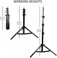 Vista 3 de Trípode para cámara, trípode ligero con placas de liberación rápida y soporte para teléfono para cámara DSLR, teléfono celular, Canon, Nikon, Sony