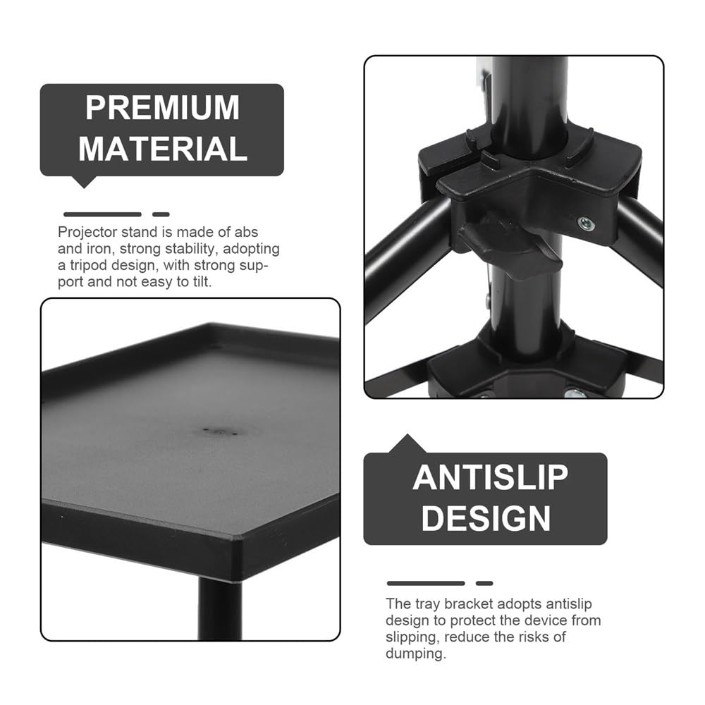 Vassoio treppiede per proiettore universale Supporto per scheda audio Supporto per piattaforma per laptop per fotocamera smartphone Asta telescopica in piedi Projector Mount Stand(Small)