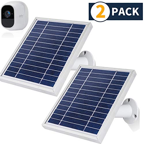 iTODOS 2 Pack Solar Panel Compatible with Arlo Pro 2, 11.8Ft Outdoor Power