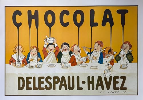 Chocolat Delespaul-Havez affiche vintage deco murale poster chambre 50X70