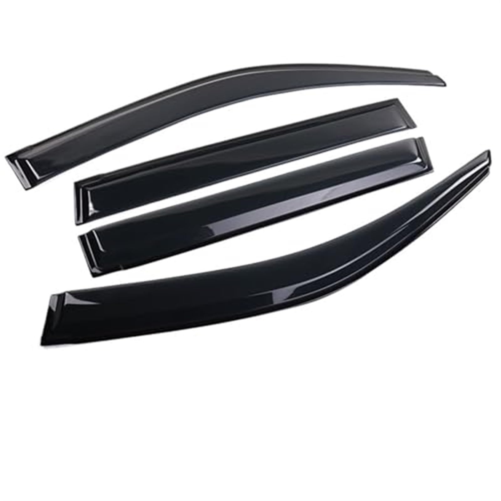 Windows Visor, for Land Cruiser, 80 J80 FJ80 LC80 4500, for Lexus, LX450 1990~1997 Awnings Sun Rain Eyebrow Deflector Accessorie Car Door Sun Deflector(BLACK)