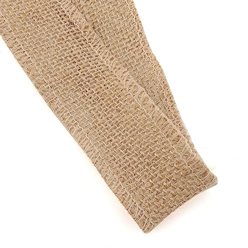 LEXININ 4cm x 30m Hessian Ribbon Roll, Jute Burlap Ribbon Roll, Brown Linen Hessian Tape for DIY Craft - Image 4